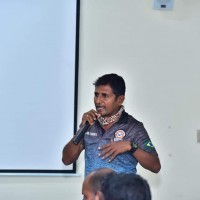 Mr Sebastian Chairman TPSOH Help & Relief committee giving his feedback